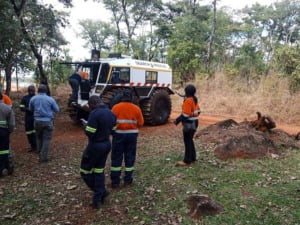 Demonstration at First Quantum Minerals Ltd mine
